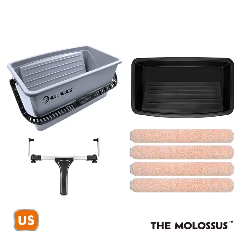 Rollingdog THE MOLOSSUS™ 7PC 18" Paint Roller Set Contractor Solutions