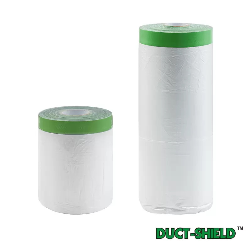 Rollingdog DUCT-SHIELD™ PRE-Taped Masking Film Ready To Ship