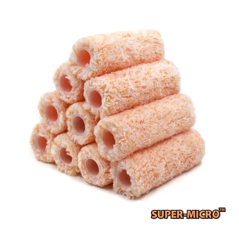 Rollingdog Brand Owner SUPER-MICRO™ 10PC Microfiber 4" Jumbo Mini Roller Covers