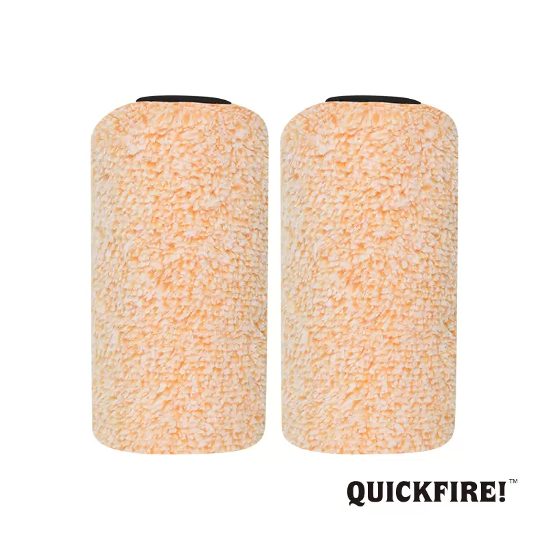Rollingdog Brand Owner QUICKFIRE!™ 100mm Super-Micro™ Easy Release Microfiber Roller Cover （2PC）