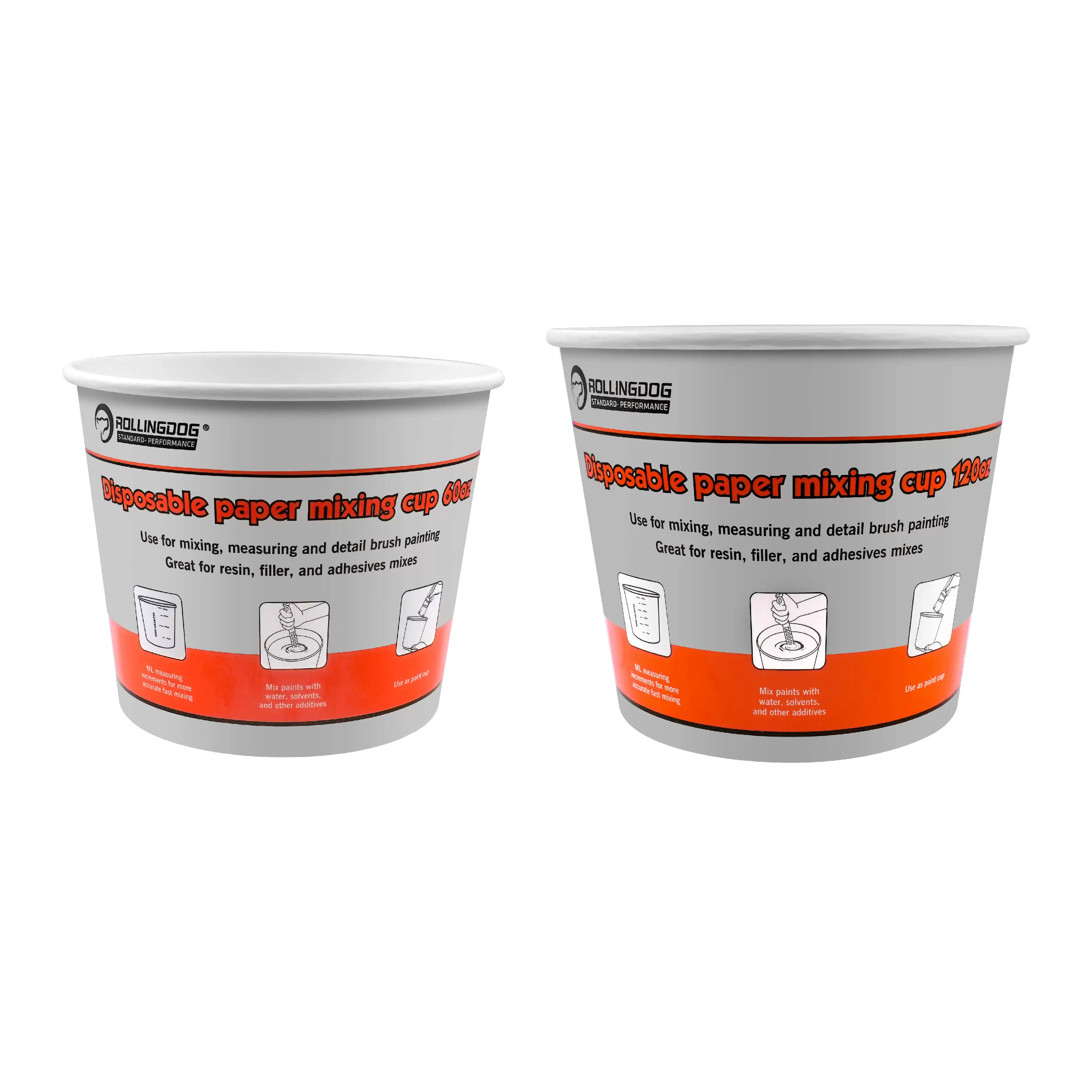 Rollingdog Brand Owner Disposable paper mixing cup